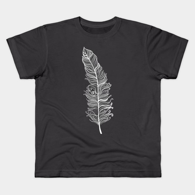 Feather Kids T-Shirt by Rosebud Studios